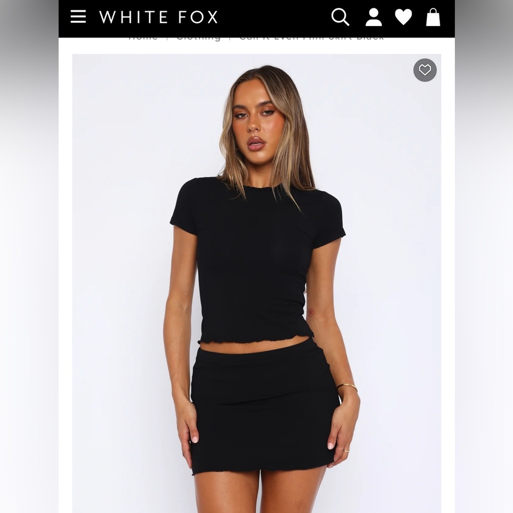 BRAND NEW - White Fox Call It Even Mini Skirt